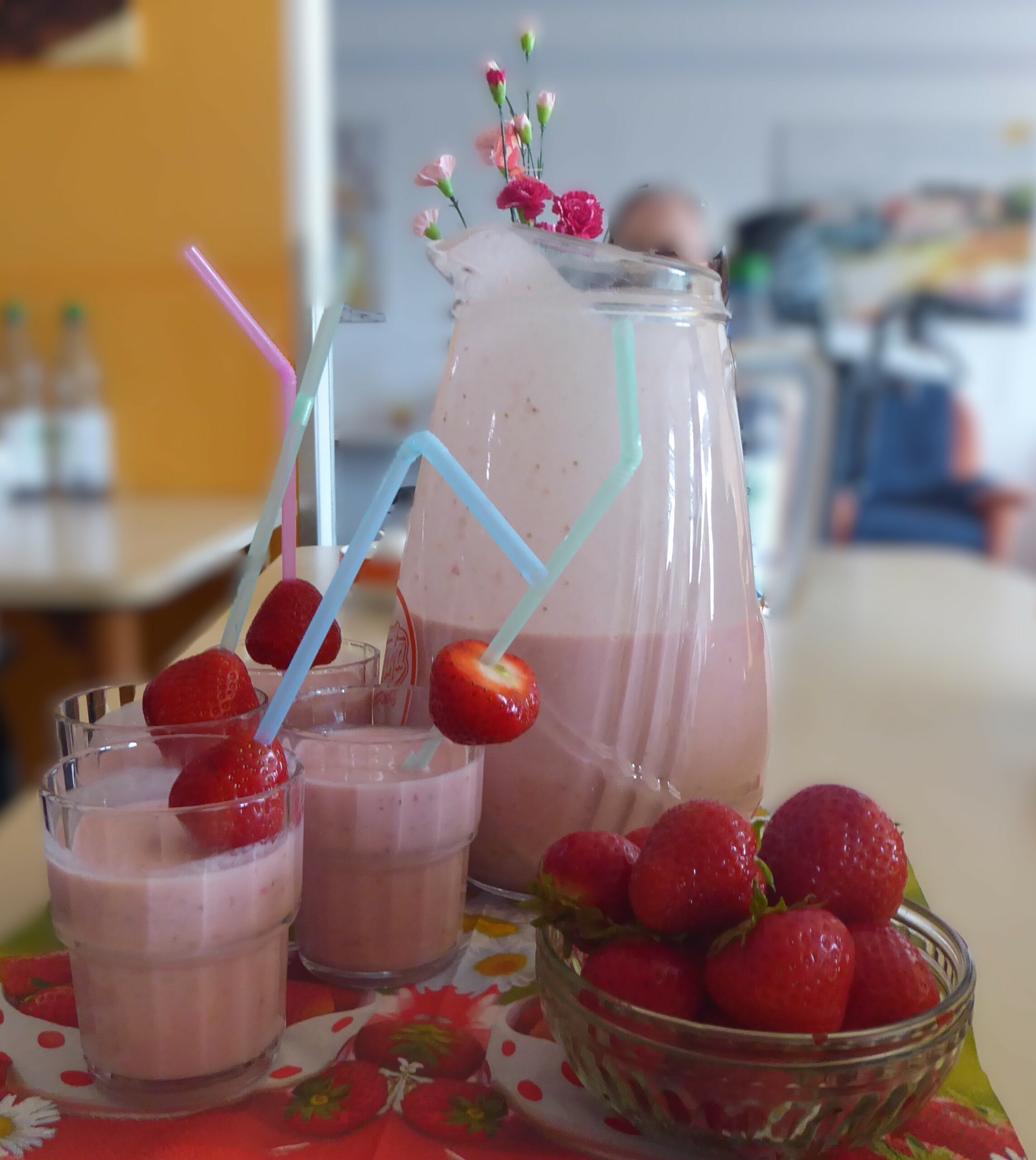 der Erdbeer-Joghurt-Shake